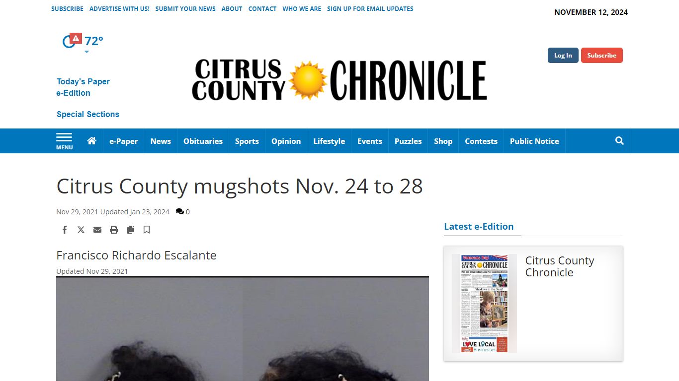 Citrus County mugshots Nov. 24 to 28 - chronicleonline.com