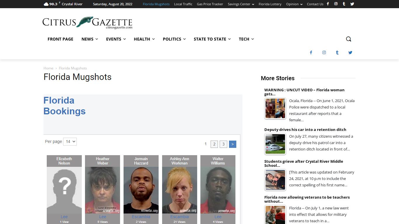 Florida Mugshots | Citrus Gazette